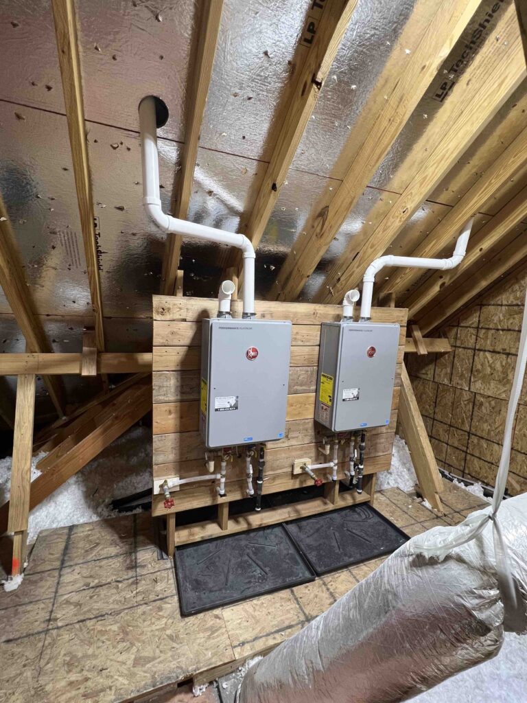 water heater plumbing repairs and installs, tankless, gas, electric, expansion tank, hot water